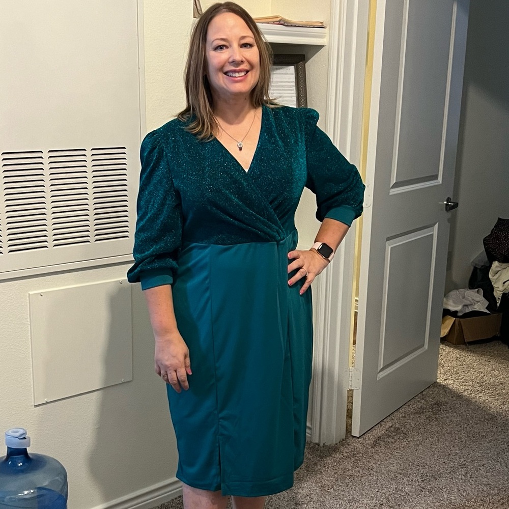 Green Party Dress